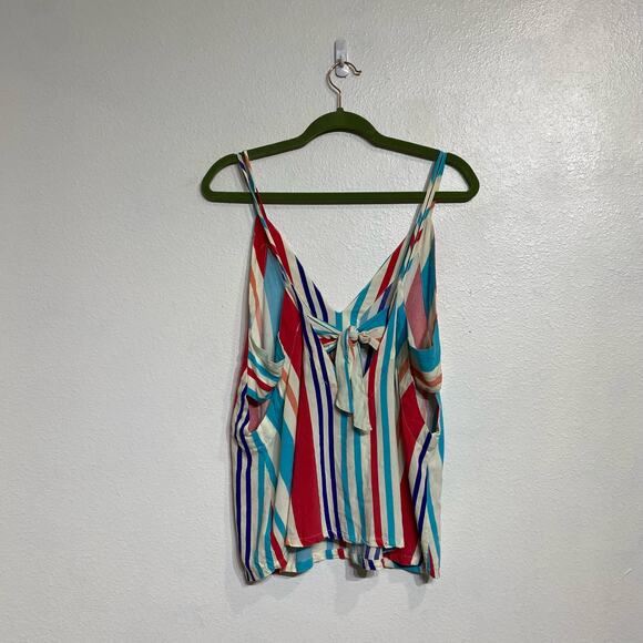 Lulu's Adrift Multi Striped Tank Top Sz M - Picture 9 of 12
